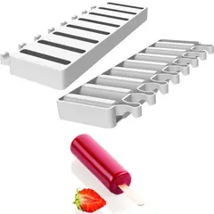 Σετ καλούπι αντικολλητικό σιλικόνης, 6 x 35ml, για ξυλάκια (φ3.2x9.6cm) & δίσκος 30x40cm, SILIKOMART SK/GEL16-RONDO