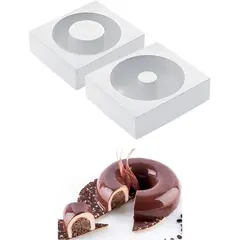 Φόρμα αντικολλητική σιλικόνης, 2 x 1000ml, στρογγυλά (φ18xY5cm), SILIKOMART SK/KIT-LADY-QUEEN