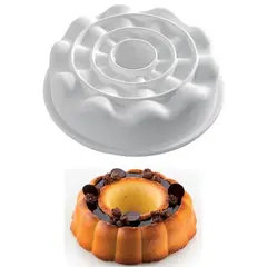 Φόρμα αντικολλητική σιλικόνης, 1500ml, για κέικ, φ22xY6cm, SILIKOMART SK/PARADISE