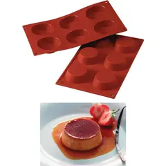 Καλούπι αντικολλητικό σιλικόνης, 30x18cm, 6 x 70ml, ταρτάκι (φ7xY2cm), SILIKOMART SK/SF016