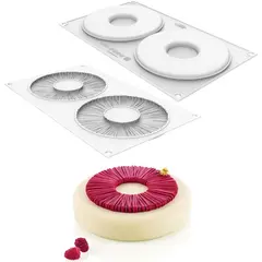 Καλούπι αντικολλητικό σιλικόνης, 2 x 100ml, tutu (φ14xY0.9cm), SILIKOMART SK/TUTU100