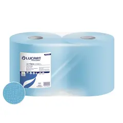 Ρολό κουζινας Ecolabel ΜΠΛΕ 2Φ, 340 μέτρα, 1000 φύλλα 26x34cm, Lucart Professional (τιμή για 2 τεμάχια) LUCART.852292