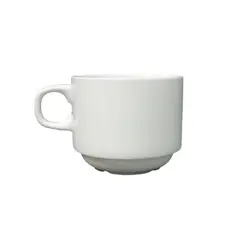 Φλυτζάνι Πορσελάνης 200cc, Στοιβαζόμενο, λευκά, LUKANDA Φ7,4x6,7Υcm (τιμή για 6 τεμάχια) BF-CP-200
