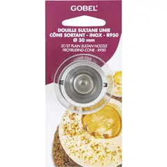 Μύτη ζαχ/κής INOX, Plain Sultan - Protruding Cone R950, άνω διάμετρος φ30mm, Gobel, made in France LT.GLR950-C