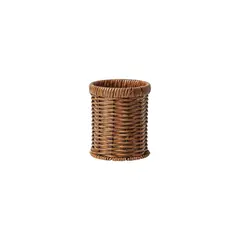 Καλάθι κύλινδρος Rattan, φ11.5xΥ12.5cm, ενισχυμένο, Buffet Choice (τιμή για 2 τεμάχια) RAT-8006