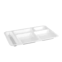 Πλαστικός δίσκος PC (Polycarbonate), 5 χωρισμάτων, 40x28cm, λευκός, Plast Port (τιμή για 4 τεμάχια) PCS11/WHITE