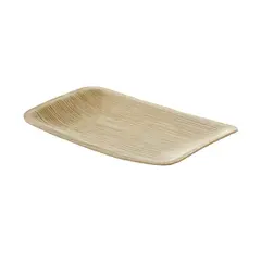 Ξύλινoς Δίσκος από Φοινικόφυλλα, 23x15.5x3.4cm, Leone (τιμή για 24 τεμάχια) Q6007