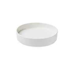 Πιάτο μελαμίνης με κάθετα πλαϊνά, φ20.5xΥ4.5cm, Λευκό, Leone (τιμή για 3 τεμάχια) T8447