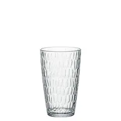 Ποτήρι πλαστικό PC Ψηλό, ανάγλυφο, 41cl, φ8.1xΥ13.2cm, 117gr, σειρά Glam, ROCO (τιμή για 6 τεμάχια) ROCO.JC002-410