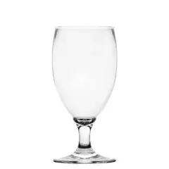 Πλαστικό Ποτήρι μπίρας με πόδι SAN, διάφανο, 50cl, φ8.6xΥ19.3cm, 204gr, (τιμή για 24 τεμάχια) GLASSFOREVER 200104-SAN