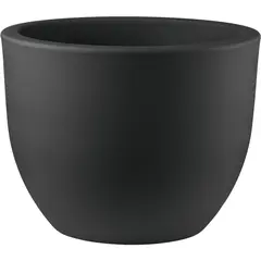 Γλάστρα πλαστική Rotational, σειρά Eggy, 400lt, φ100xΥ77cm, ανθρακί, VECA made in Italy VA360-1000M1+168NA