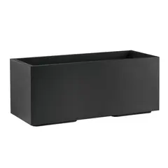 Γλάστρα πλαστική Rotational, σειρά Matheria, 90lt, 98x39xΥ41cm, ανθρακί, VECA made in Italy FI009-1000M1+011NA