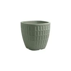 Γλάστρα πλαστική Rotational, σειρά Tyle, 30lt, 40x40xΥ37cm, γκρι, VECA made in Italy VA372-0400M1+348NA