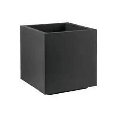 Γλάστρα πλαστική Rotational, σειρά Matheria, 68lt, 50x50xΥ52cm, ανθρακί, VECA made in Italy VA050-0500M1+011NA