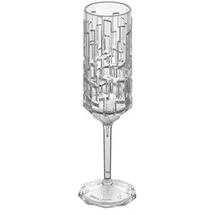 Ποτήρι Κολωνάτο Σαμπάνιας, πλαστικό PC (Polycarbonate), διάφανο, 180ml, Σειρά Stone, φ4.5x22cm (τιμή για 10 τεμάχια) GC-S07