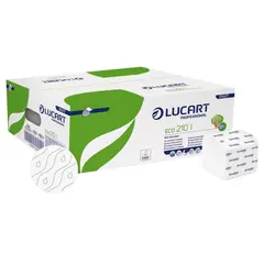 Πακέτο 220 φύλλα χαρτιού υγείας ανακυκλωμένο, 22x10.5cm, 2φ ανάγλυφα, Eco-Label, , Lucart Professional (τιμή για 40 πακέτα) LUCART.811A77