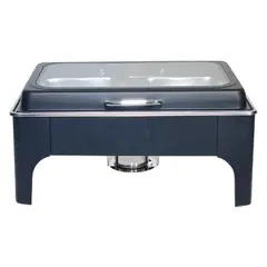 Μπαιν Μαρί GN1/1, INOX μαύρο, Υδραυλικό, με γυάλινο καπάκι NV-07-077