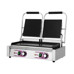 Τοστιέρα Λεία Διπλή, 56.5x36xΥ21.5cm, Πλάκες (πάνω [2x]24x28cm/κάτω 50x28cm), 3.6Kw, Karamco PG-813B