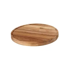 Πλατό Παρουσίασης, απο ξύλο Ακακίας, διπλής όψης, σε φυσική απόχρωση, φ30cm, Garibaldi TWB05-30-WG