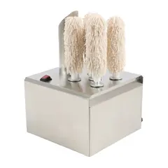 Γυαλιστικό ποτηριών με 5 βούρτσες, 300τεμ/ώρα, 33x33xY51cm, Karamco GFM11B5