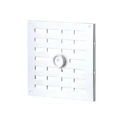 Σετ 5 τεμαχια καπάκια εξαερισμού αλουμινίου με ρυθμιζόμενη βίδα VENTS 200 x 200 mm - L182 x H182 x A9 mm 590905.0027