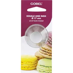 Μύτη κορνέ INOX, Plain, άνω διάμετρος φ17mm, Gobel LT.GLUN17-C