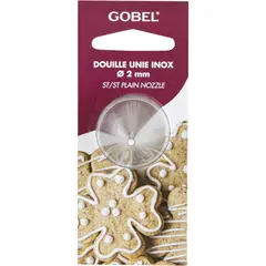 Μύτη κορνέ INOX, Plain, άνω διάμετρος φ2mm, Gobel LT.GLUN2-C