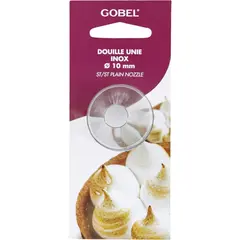 Μύτη κορνέ INOX, Plain, άνω διάμετρος φ10mm, Gobel LT.GLUN10-C