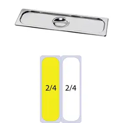 Καπάκι δοχείου γαστρονομίας ανοξείδωτο 18/10, GN2/4 (53x16.2cm), KAPP31924300