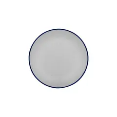 Πιάτο μελαμίνης step, φ18cm, κρεμ με μπλε ρίγα, Servewell (τιμή για 6 τεμάχια) S-3190/CR-BL