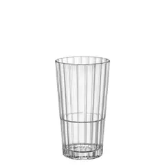 Γυάλινο Ποτήρι Ψηλό, 39.5cl, Tempered, Στοιβαζόμενο, φ8.2x14.3cm, Oxford, BORMIOLI ROCCO (τιμή για 18 τεμάχια) OXFORD BEVERAGE