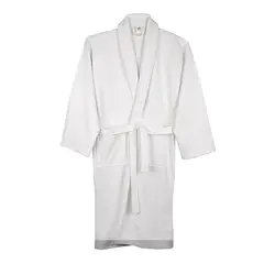 Μπουρνούζι κιμωνό Πικέ, 100% βαμβ., 260gr, μέγεθος XXL, λευκό, Fragente (τιμή για 6 τεμάχια) FB2-260-XXL