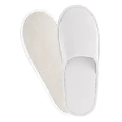 Παντόφλες 29.5cm, πολυτελείας Neoplane, με σόλα 7mm, λευκή (τιμή για 100 τεμάχια) BCG-1