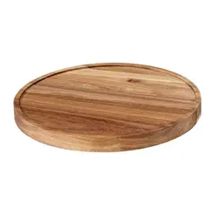 Πλατό Παρουσίασης, απο ξύλο Ακακίας, διπλής όψης, απόχρωση Wenge, φ40cm, Garibaldi TWB05-40-WG