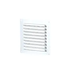 Καπάκι εξαερισμού αλουμινίου με σήτα Λευκό VENTS 150 x 250 mm  (τιμή για 5 τεμάχια) - L150 x H250 x I 136 x Η236 x A 0,8 mm 590905.0020