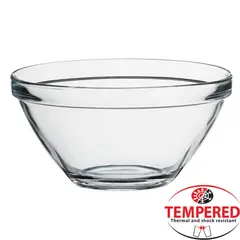 Γυάλινο μπωλ φ23.1xY10.2cm Tempered, στοιβαζόμενο, Pompei, BORMIOLI ROCCO (τιμή για 4 τεμάχια) POMPEI 23CM