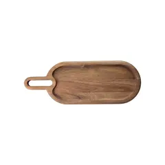 Ξύλινο πλατό σερβιρίσματος με χερούλι 7.5cm, 30.5x14x2cm, TableCraft (TC) 11523