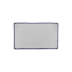 Πιατέλα Μελαμίνης, Ορθογώνια, Κρεμ με Μπλε τελείωμα, 26.7cm, Servewell  (τιμή για 6 τεμάχια) S-3201/CR-BL