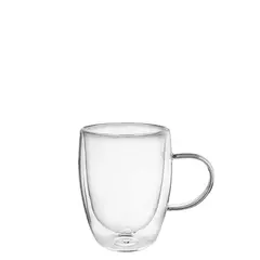 Κούπα Borosilicate με χερούλι , Διπλότοιχη, 35cl, φ8.3x11.3cm (τιμή για 6 τεμάχια) DBL-56.350