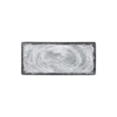 Πιατέλα μελαμίνης, ορθογώνιο σχήμα, γκρι ανοιχτό, 28.6x11.2xΥ1.7cm, CV-12-309