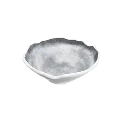 Μπωλ μελαμίνης, στρογγυλό, άνισο τελείωμα, γκρι ανοιχτό, 960ml, 27.5x26.5xΥ11.5cm, CV CV-12-267