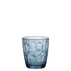 Γυάλινο Ποτήρι Χαμηλό 38.5cl, φ9.1x10.3cm Μπλε διαφανές, Diamond, BORMIOLI ROOCO (τιμή για 6 τεμάχια) DIAMOND DOF/OCΕΑΝ BLUE