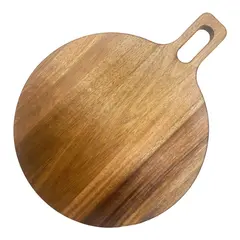 Ρακέτα Σερβιρίσματος απο ξύλο Ακακίας, Φ35x2cm, Lukanda LW-AC-RK35