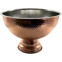 Σαμπανιέρα INOX με πόδι, σφυρήλατη Copper, 47x35x23cm CHBU-41421/CP