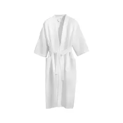 Μπουρνούζι Kimono Πικέ, 100% Cotton, 260gr, Size L, Λευκό, Fragente (τιμή για 6 τεμάχια) FB2-260-L