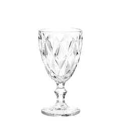 Γυάλινο Ποτήρι Κολωνάτο, σχέδιο ρόμβοι, 31cl, φ8.8xY17cm, Σειρά PRISMA  (τιμή για 12 τεμάχια) PRISMA/31CL