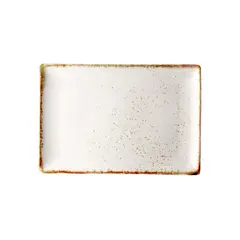 Πιατέλα ορθογώνια πορσελάνης 27x16cm, Κρεμ, σειρά Leon Fizz, LUKANDA (τιμή για 6 τεμάχια) GX-S4-RP-2716