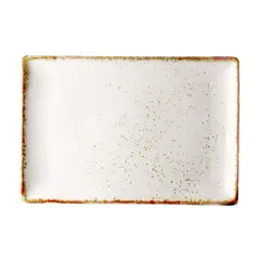 Πιατέλα ορθογώνια πορσελάνης 36x24cm, Κρεμ, σειρά Leon Fizz, LUKANDA (τιμή για 4 τεμάχια) GX-S4-RP-3624