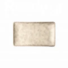 Πιατέλα ορθογώνια πορσελάνης 27x16cm, σειρά Future, γκρι ματ, LUKANDA (τιμή για 6 τεμάχια) LV-MT-1-RP-2716