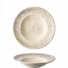 Πιάτο Ζυμαρικών πορσελάνης 27cm, σειρά Future, γκρι ματ, LUKANDA (τιμή για 6 τεμάχια) LV-MT-1-PP-27